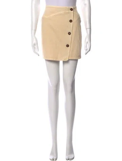 Pre-owned Nanushka Mini Skirt In Neutral
