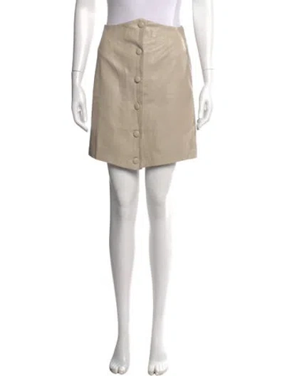 Pre-owned Nanushka Mini Skirt In Neutral