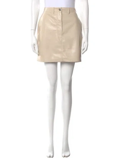 Pre-owned Nanushka Mini Skirt In Neutrals