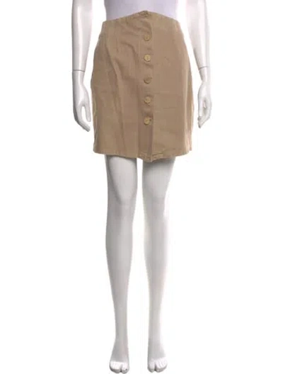 Pre-owned Nanushka Mini Skirt In Neutrals
