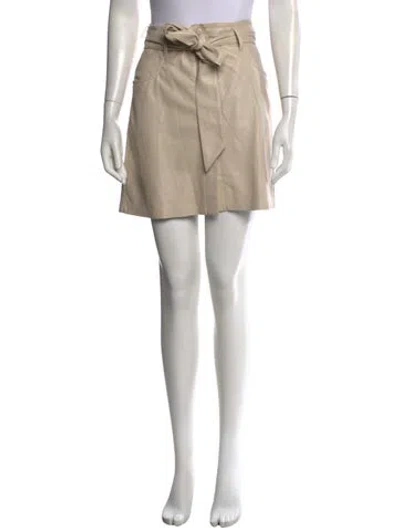 Pre-owned Nanushka Mini Skirt In Neutrals