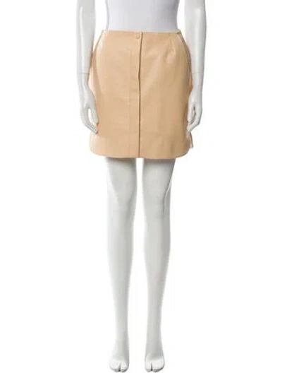 Pre-owned Nanushka Mini Skirt W/ Tags In Neutrals