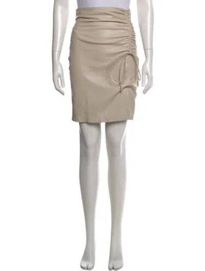 Pre-owned Nanushka Mini Skirt W/ Tags In Neutrals