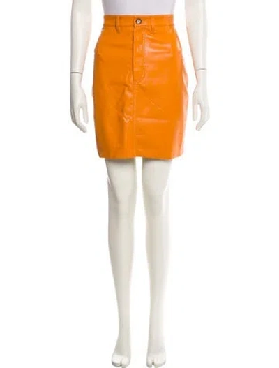 Pre-owned Nanushka Mini Skirt W/ Tags In Yellow