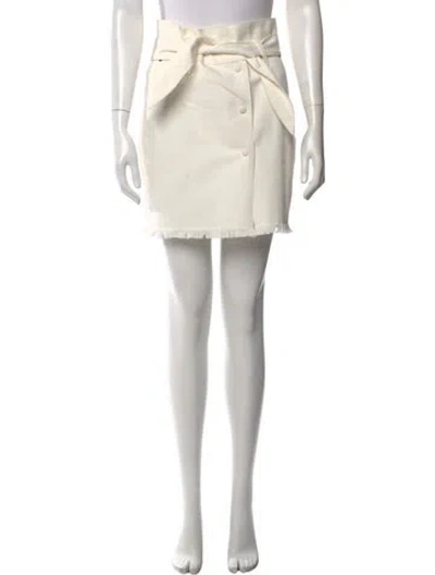 Pre-owned Nanushka Mini Skirt In White