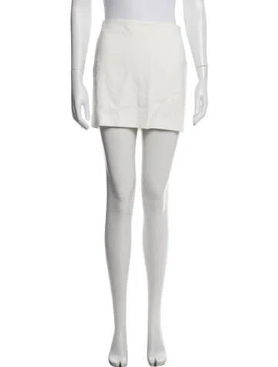 Pre-owned Nanushka Mini Skirt In White