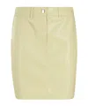 Nanushka Miray Faux-leather Mini Skirt In Yellow