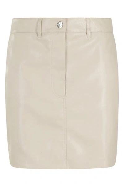Nanushka Miray High Waist Mini Skirt In Beige