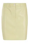 Nanushka Miray Faux-leather Mini Skirt In Neutrals