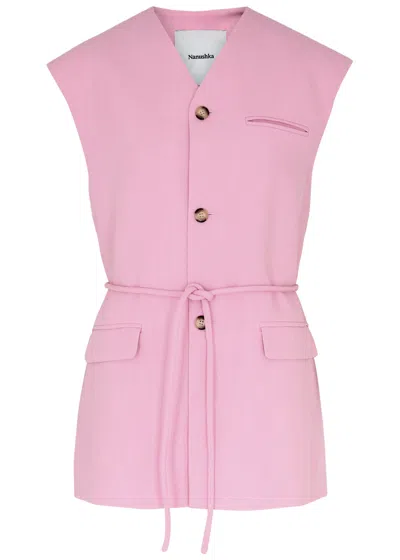 Nanushka Sleeveless Miriam Jacket In Pink