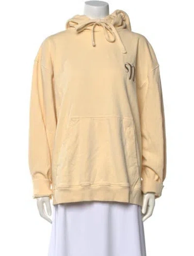 Pre-owned Nanushka Mock Neck Long Sleeve Sweatshirt In Neutral