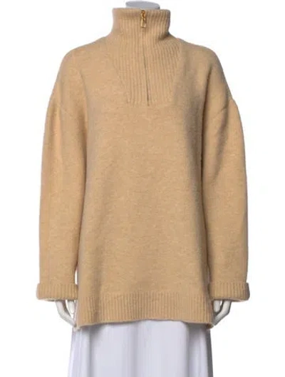 Pre-owned Nanushka Mock Neck Sweater In Neutral