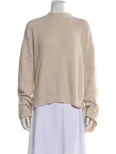 Pre-owned Nanushka Mock Neck Sweater In Neutral