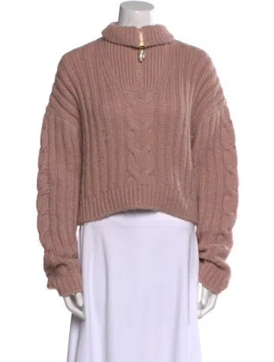 Pre-owned Nanushka Mock Neck Sweater In Pink