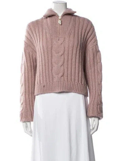 Pre-owned Nanushka Mock Neck Sweater In Pink