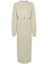 Nanushka Modular Merino Midi Dress In Neutrals