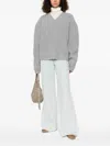 Nanushka Morcar V-neck Sweater In Light Grey In Gray