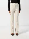 Nanushka Mykas Leather-trimmed Pants In Creme In Beige