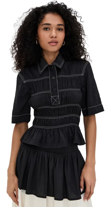 Nanushka Nairi Top Black