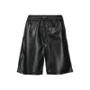 Nanushka Doxxi Vegan Leather Bermuda Shorts
