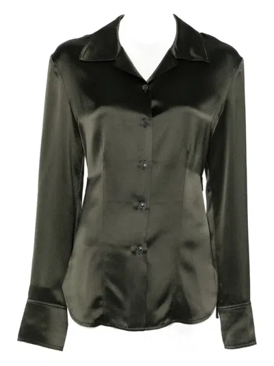 Nanushka Nathalie Fitted Shirt In Black