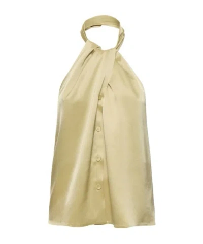 Nanushka Neck Sling In Yellow
