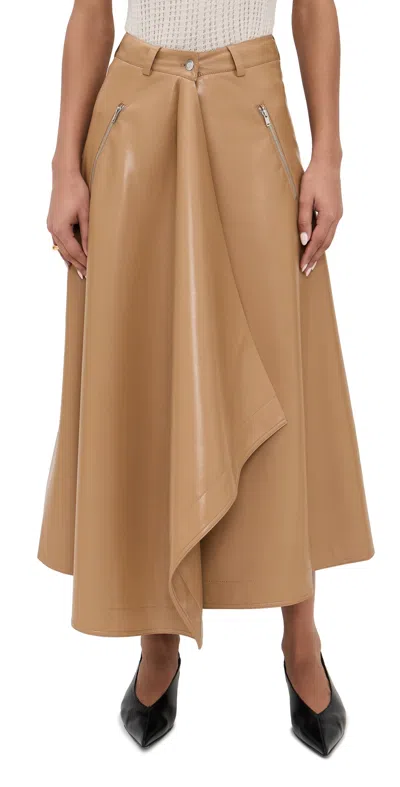 Nanushka Neith Skirt Oak In Brown