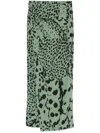 Nanushka Nesse Midi Skirt In Green
