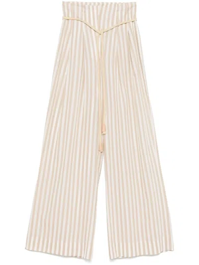 Nanushka Nevada Trousers In Neutrals