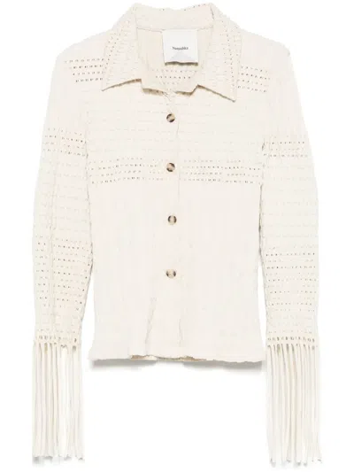 Nanushka Niceta Shirt In Neutral
