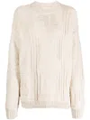 Nanushka Nicolle Jacquard-knit Jumper In Neutrals