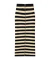 Nanushka Nima Striped Cotton-blend Terry Midi Skirt In Black