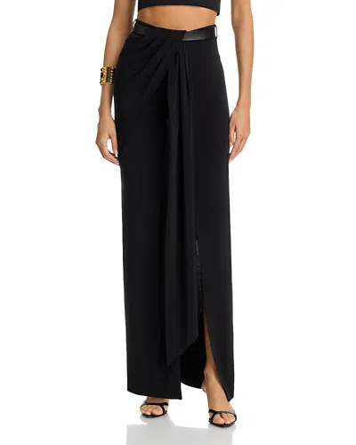 Nanushka Noelys Drape Skirt In Black