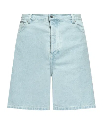 Nanushka Novan Denim Shorts In Blue