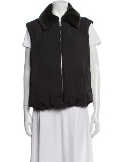 Pre-owned Nanushka Nylon Down Jacket In Gray