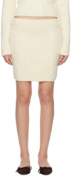 Nanushka Off-white Azra Miniskirt In Ecru