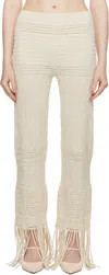 Nanushka Off-white Miciel Trousers