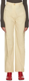 Nanushka Off-white Nessa Trousers In Vintage Creme