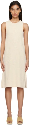 Nanushka Off-white Zeno Midi Dress In Creme