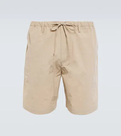 Nanushka Olin Cotton-blend Shorts In Pebble