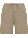 Nanushka Olin Cotton-blend Shorts In Beige