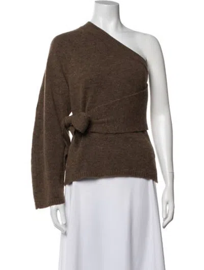 Pre-owned Nanushka One-shoulder Sweater In Brown