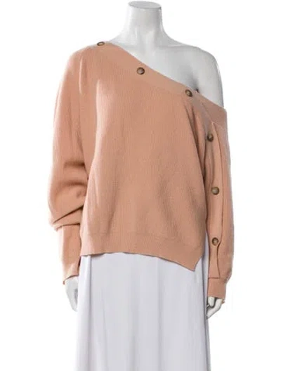 Pre-owned Nanushka One-shoulder Sweater In Orange