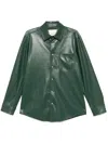 Nanushka Onni Shirt In Green