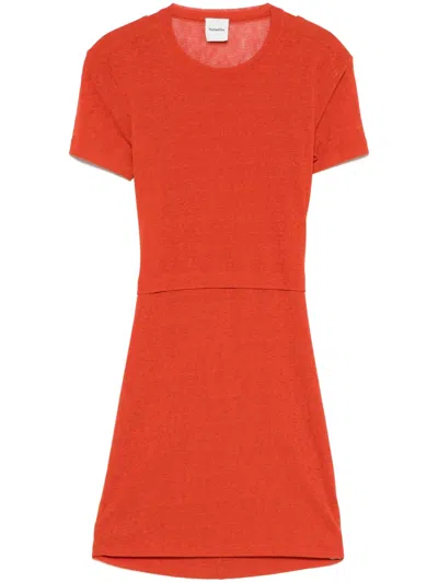 Nanushka Open-back Mini Dress In Red