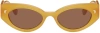 Nanushka Orange Azalea Sunglasses In Burnt Orange