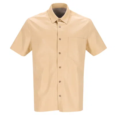 Nanushka Osmo Shirt In Beige Faux Leather