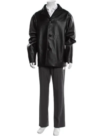 Pre-owned Nanushka Overcoat In Black