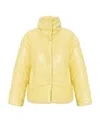 Nanushka Oversize Padded Windbreaker Jacket In Yellow