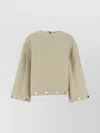 Nanushka Sand Wool Blend Oversize Anwen Blouse
